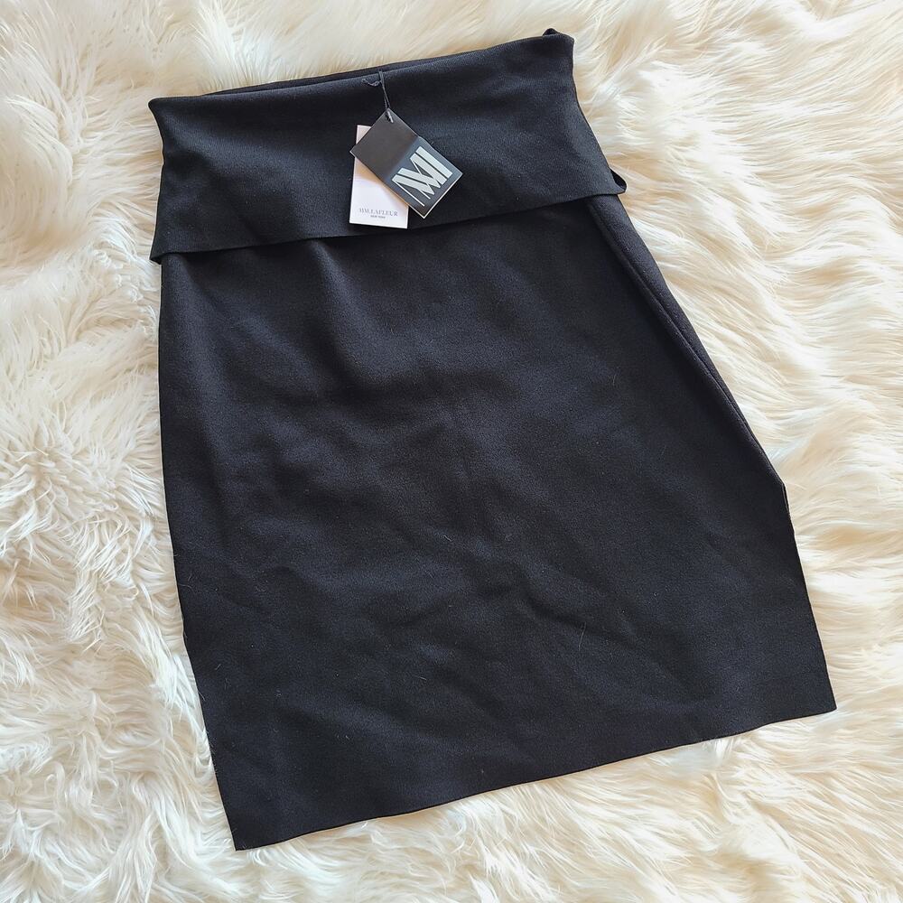 M.M Lafleur Harlem Skirt NWT Jardigan Knit Black 1X Stretchy Pencil Bodycon - Picture 2 of 5